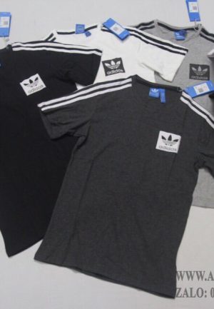 Áo thun cotton Adidas sọc 3 lá hàng cao cấp