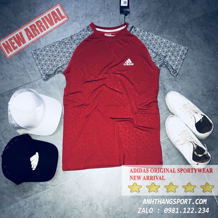 Nơi cung cấp sỉ áo thể thao Adidas Original 2018 màu đỏ cực chất