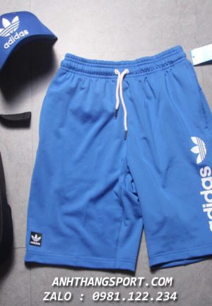 Quần thể thao Adidas logo 3 lá màu xanh chất thun rất đẹp