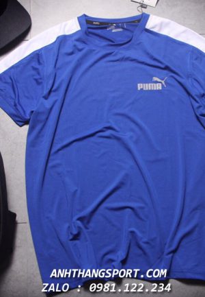 Mẫu áo tập gym Puma Evolution 2019 màu xanh siêu đẹp