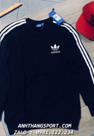 Mẫu áo thể thao thu đông Adidas tay dài chất nỉ siêu đẹp