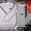 Nơi bán buôn đồ bộ thể thao thu đông mẫu Nike chất da cá nỉ màu xám