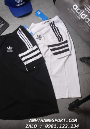 Áo Adidas 3 sọc vai chất thun cotton cực chất