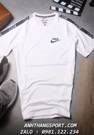 Áo thể thao Nike in vai màu trắng giá tận xưởng
