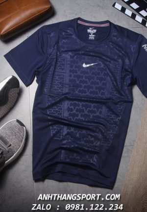 Xưởng chuyên sỉ đồ tập gym nam mẫu Nike Pro 2019 màu xanh đen