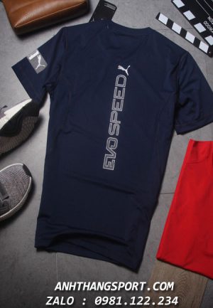 Nguồn cung cấp áo thể thao VNXK mẫu puma evo speed 2019 màu xanh đen