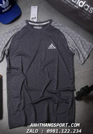 Chuyên sỉ áo tập gym Adidas mẫu phối vai ép cao tầng