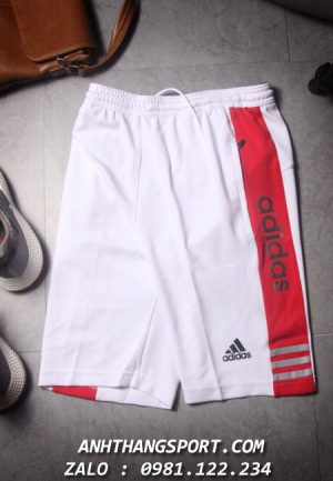 quần thể thao adidas 3 stripes màu trắng tem phản quang