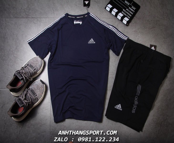 Bỏ sỉ áo thể thao Adidas 3 sọc vai màu xám