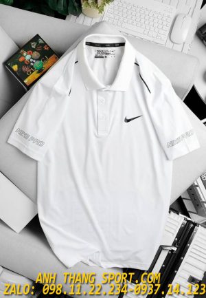 Áo cổ trụ nike màu trắng đẹp