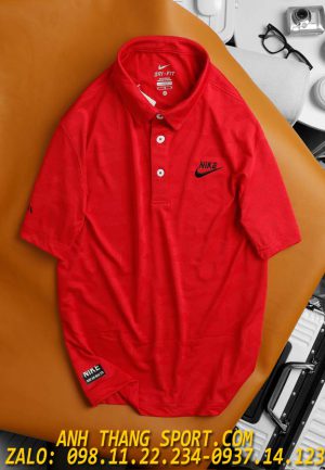 áo polo nike màu đỏ đẹp làm đồng phục