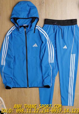 bộ thể thao adidas màu xanh