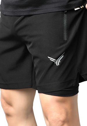 quần thể thao nam tập gym 2 lớp