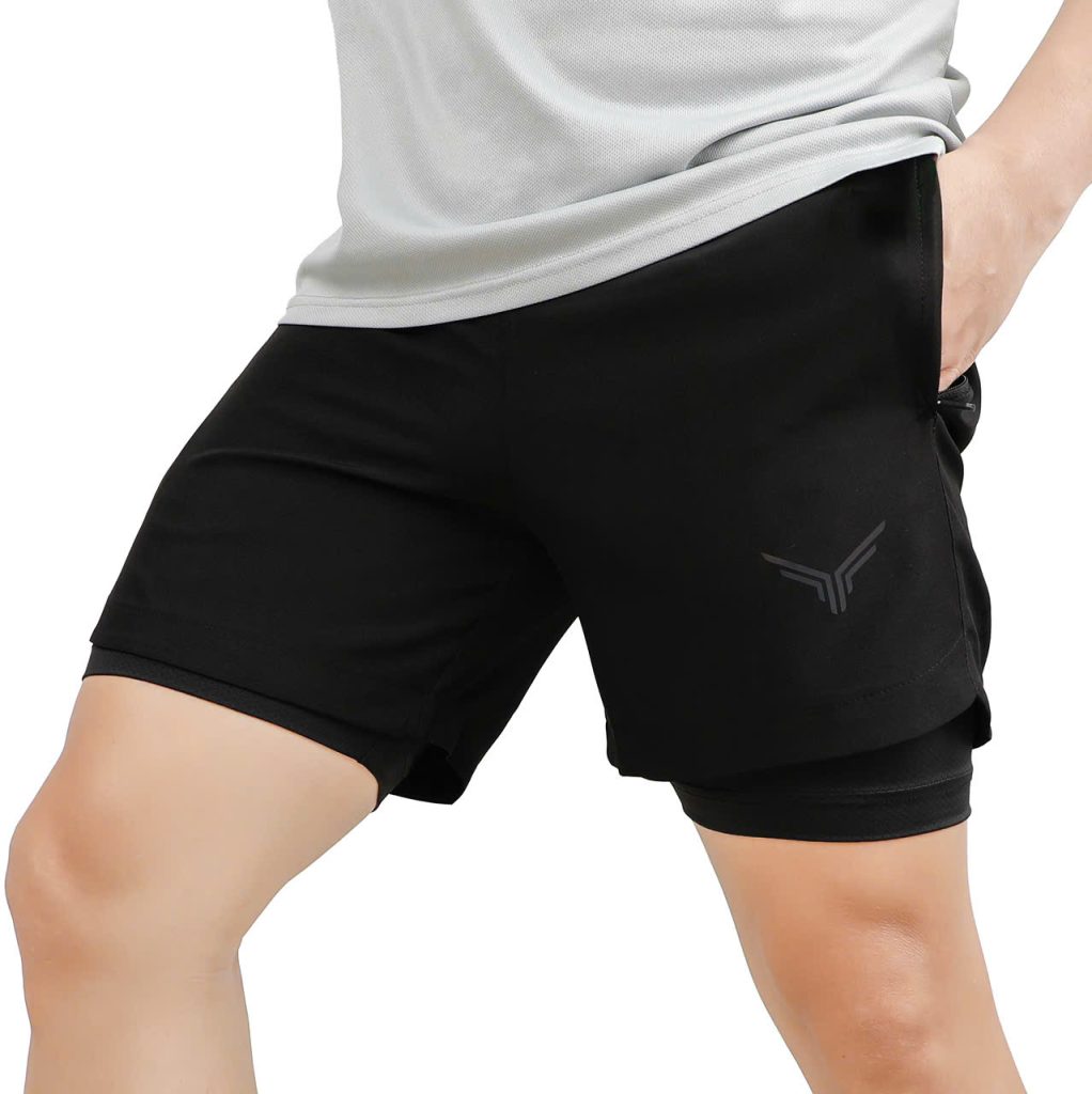 quần tập gym nam 2 lớp