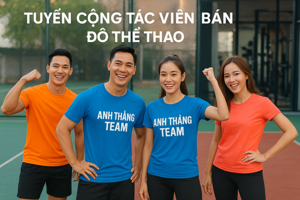 Tuyển ctv bán đồ thể thao vnxk combodia không cần vốn